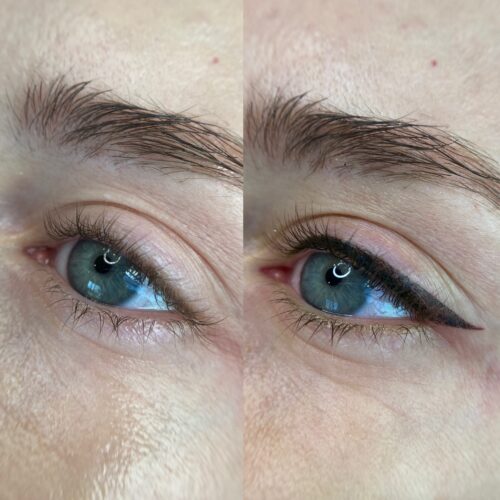 Winged Eyeliner Tattoo in Vancouver, WA.