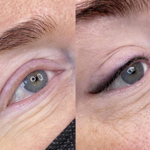 Winged Eyeliner Tattoo in Vancouver, WA.