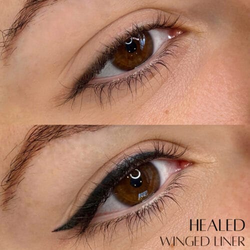 Winged Eyeliner tattoo DAELA Portland by Angela