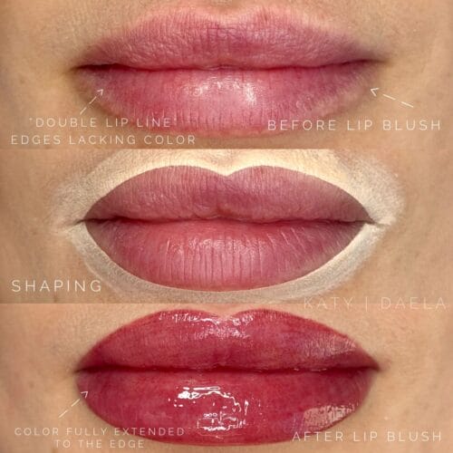 Lip Blush Tattoo at DAELA Scottsdale by Katy