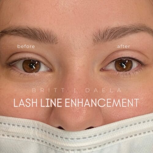 Lash Line Enhancement tattoo in Portland at DAELA by Britt