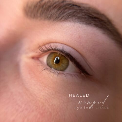 Classic & Winged Eyeliner Tattoo by Britt at DAELA