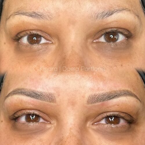 Combo Brows in Portland Oregon at DAELA Cosmetic Tattoo by Kindra