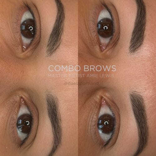 Combo Brows at Daela Cosmetic Tattoo in Portland by Amie Lewis