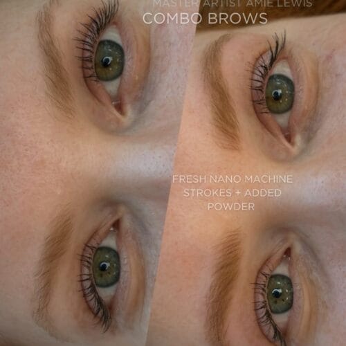 Combo Brows at Daela Cosmetic Tattoo in Portland by Amie Lewis