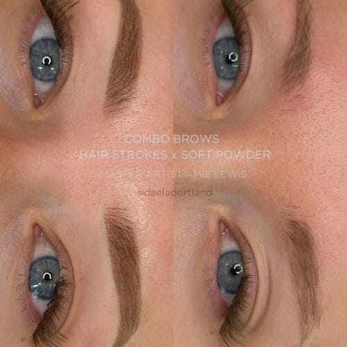 Combo Brows at Daela Cosmetic Tattoo in Portland by Amie Lewis