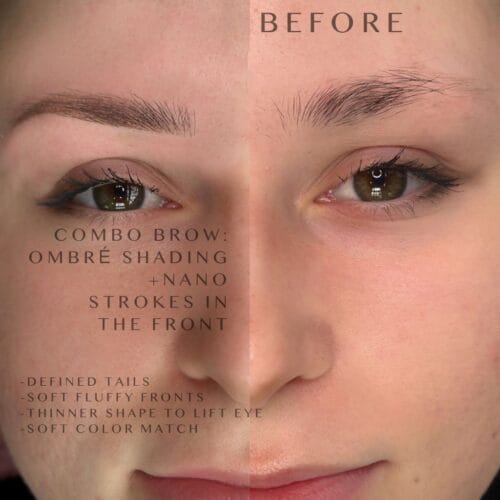 Combo Brows in Portland at DAELA Cosmetic Tattoo