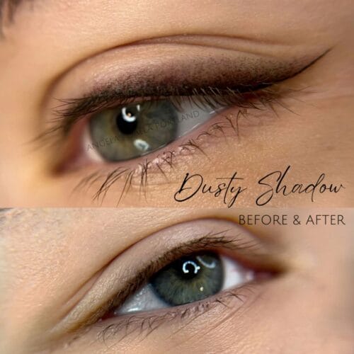 Dusty Shadow Eyeliner Tattoo at Daela Portland by Angela