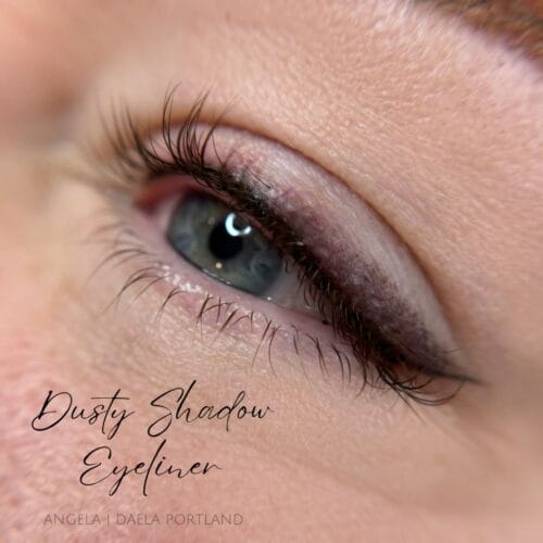 Dusty Shadow Eyeliner Tattoo at Daela Portland by Angela