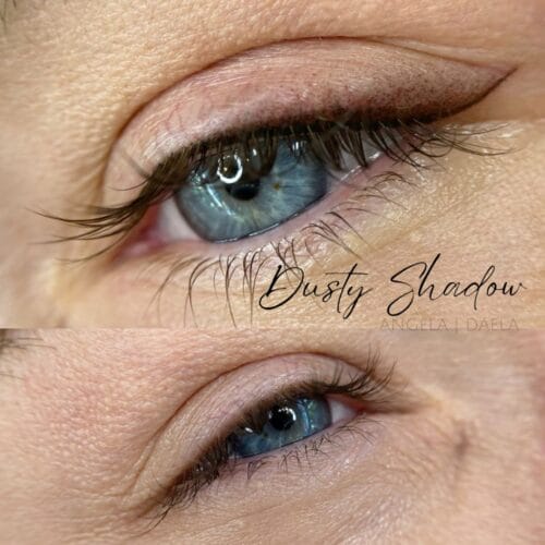 Dusty Shadow Eyeliner Tattoo at Daela Portland by Angela