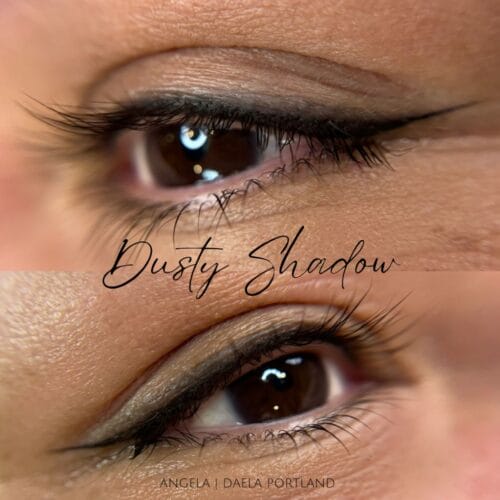 Dusty Shadow Eyeliner Tattoo at Daela Portland by Angela