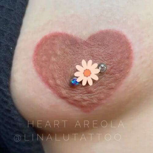 Heart Areola Restoration Tattoo Portland DAELA Lina