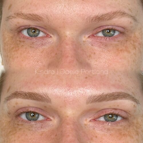 Microblading in Portland Oregon at DAELA Cosmetic Tattoo by Kindra