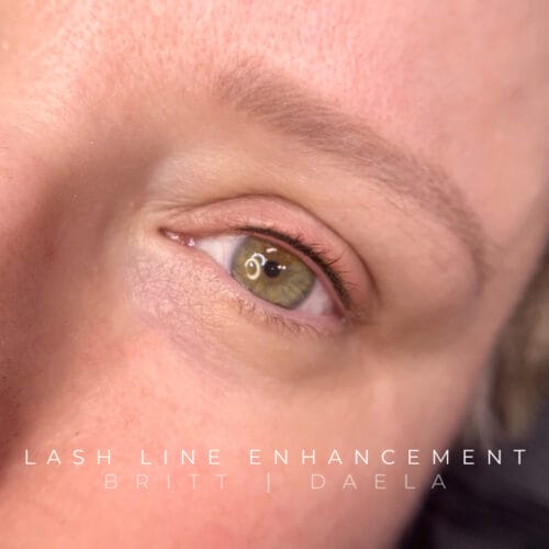 Lash Line Enhancement tattoo in Portland at DAELA by Britt