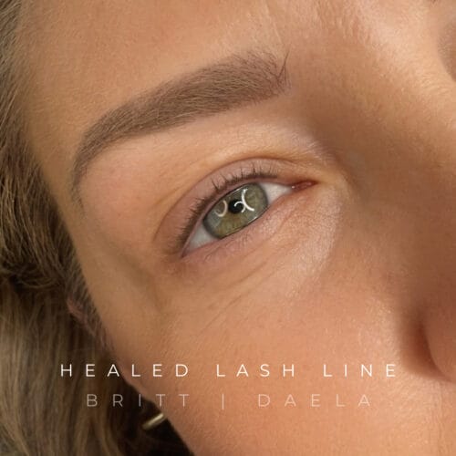 Lash Line Enhancement tattoo in Portland at DAELA by Britt