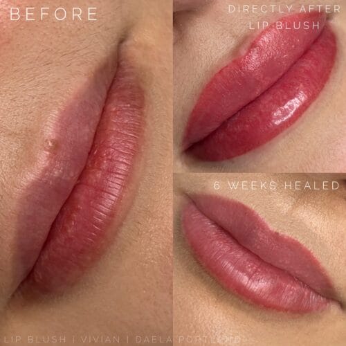 Lip Blush Tattoo DAELA Portland by Vivian