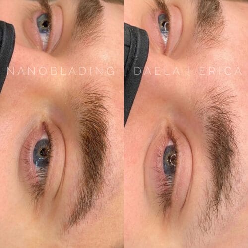 Mens Brow tattoos in Portland at DAELA by Erica