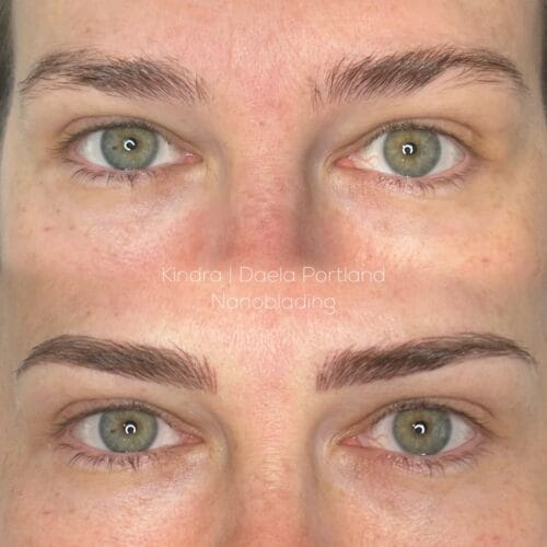 Microblading in Portland, Oregon at DAELA Cosmetic Tattoo by Kindra