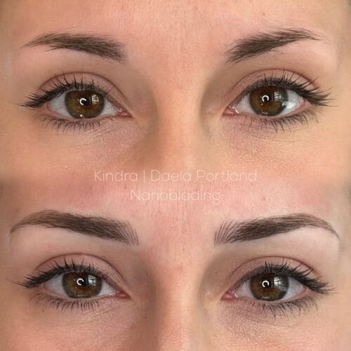 Microblading in Portland, Oregon at DAELA Cosmetic Tattoo by Kindra