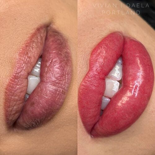 Lip Blush Tattoo DAELA Portland by Vivian