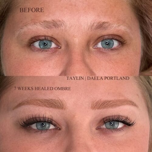 Ombre Powder Brows at DAELA Cosmetic Tattoo Portland-Taylin