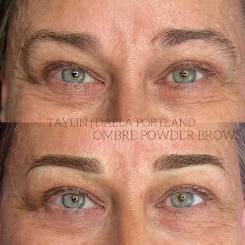 Ombre Powder Brows at DAELA Cosmetic Tattoo Portland-Taylin