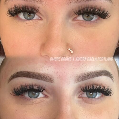 Ombre Powder Brows in Portland at DAELA