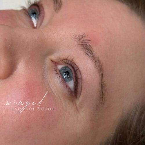 Classic & Winged Eyeliner Tattoo by Britt at DAELA