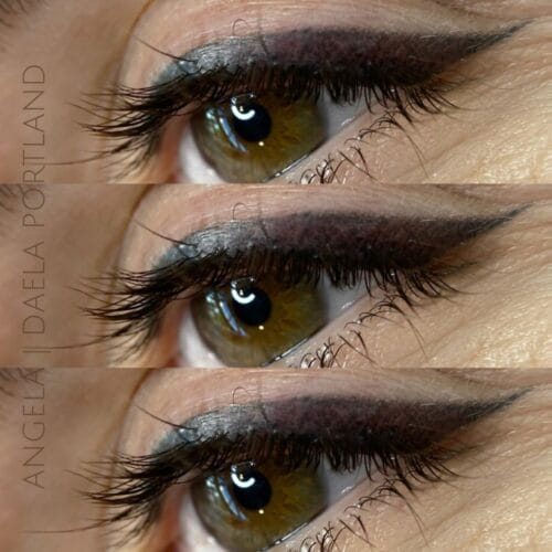 Winged Eyeliner tattoo DAELA Portland by Angela