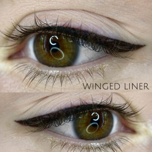 Winged Eyeliner tattoo DAELA Portland by Angela