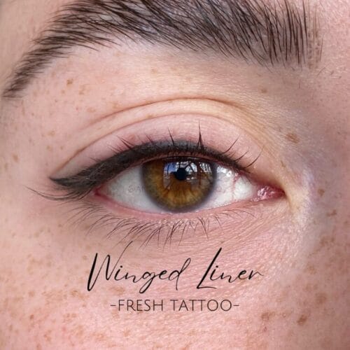 Winged Eyeliner tattoo DAELA Portland by Angela
